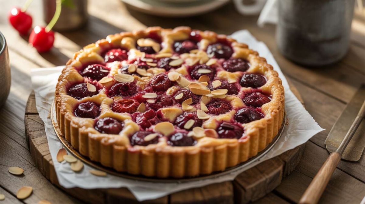Une revisite gourmande de la tarte aux cerises et amandes amères