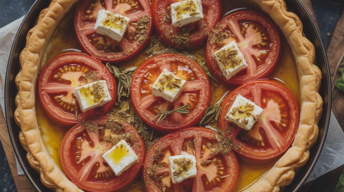 Tarte tomate feta rustique : une recette méditerranéenne à savourer