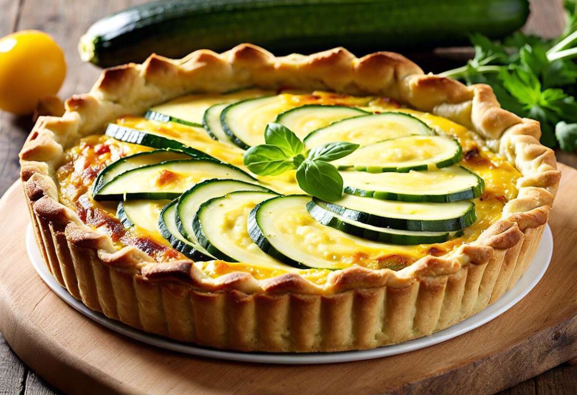 La quiche parfaite : courgettes et chèvre pour un régal gourmand