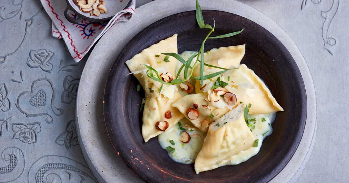 Un délice de ravioles de sandre aux noisettes à savourer