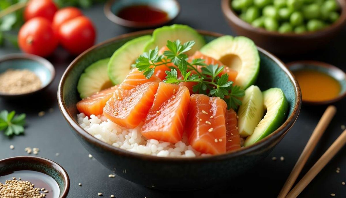 Découvrez la recette du poke bowl au saumon pour une explosion de fraîcheur