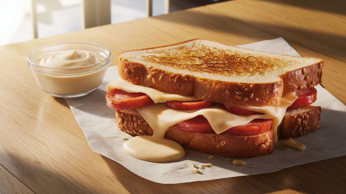 Dégustez le club sandwich chorizo et fromage pour un moment savoureux