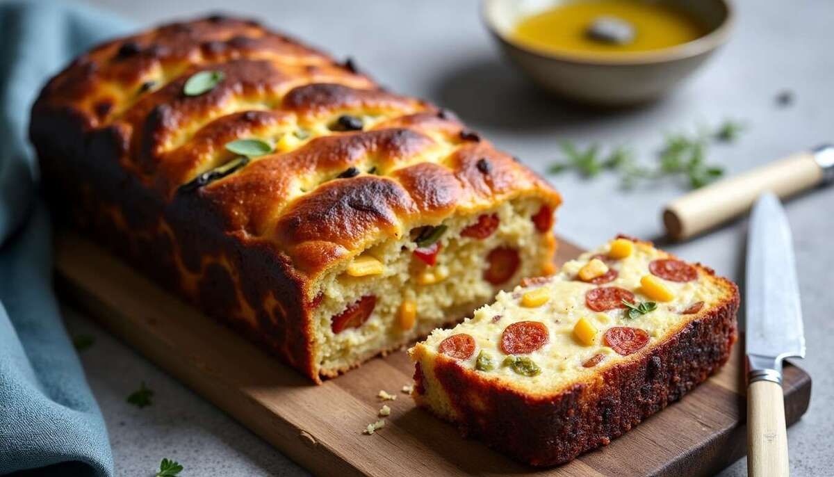 Savourez un cake chorizo feta rapide et irrésistible