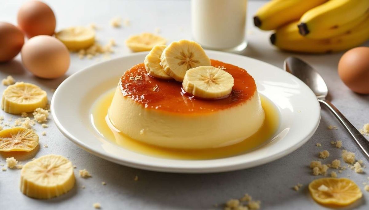 Un flan à la banane irrésistible : un vrai délice à déguster