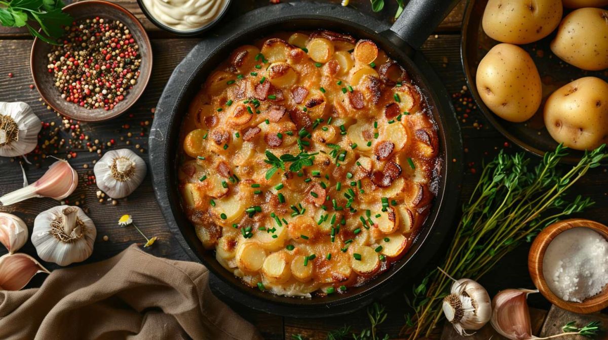 Une tartiflette réconfortante à la poêle pour vos soirées d'hiver