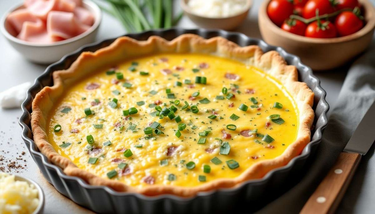 Savourez une quiche sans pâte allégée et gourmande