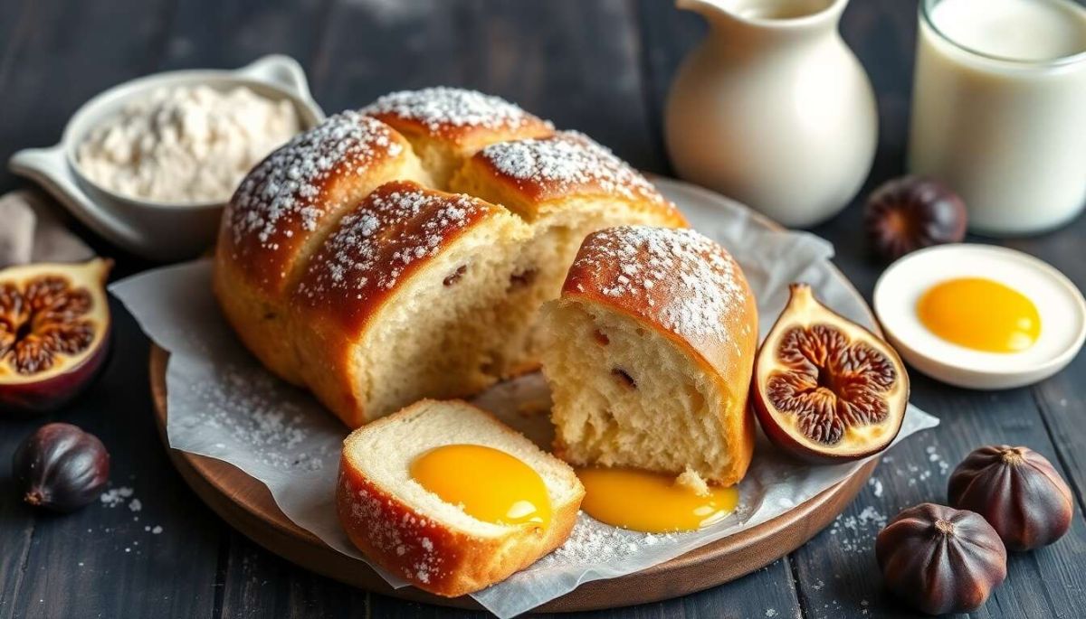 Pain brioché à la châtaigne et aux figues : recette gourmande