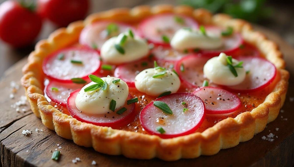 La tarte fine aux radis : une entrée légère qui éveille les papilles