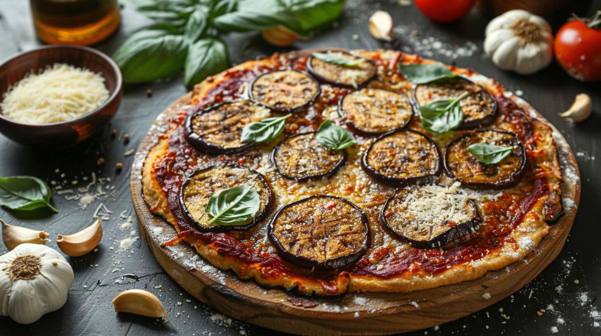 Une pizza aux aubergines, un voyage en Italie dans votre cuisine