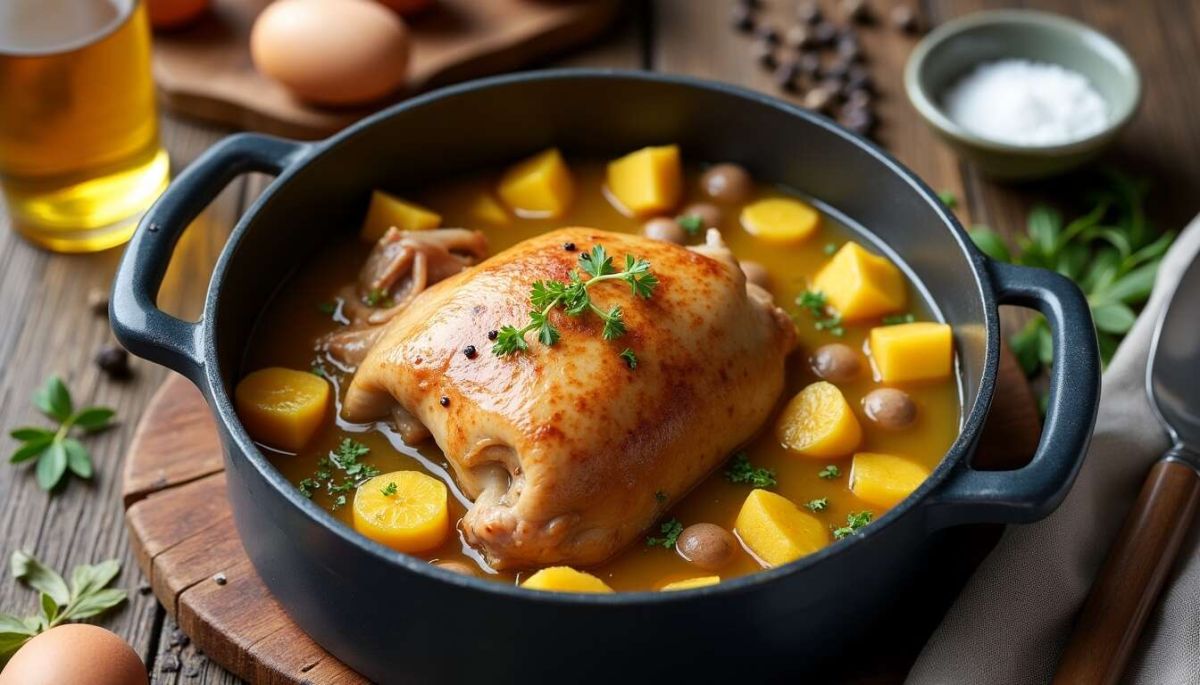 Découvrez la canette en cocotte au cidre : une recette simple et gourmande