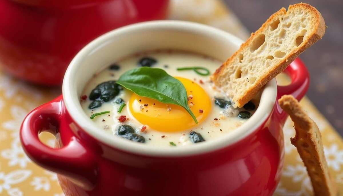 Oeuf cocotte au roquefort pour Airfryer : une délicieuse recette rapide