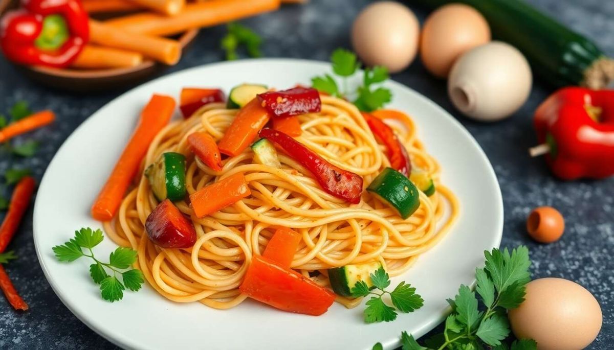 La recette inratable des nouilles chinoises sautées aux légumes