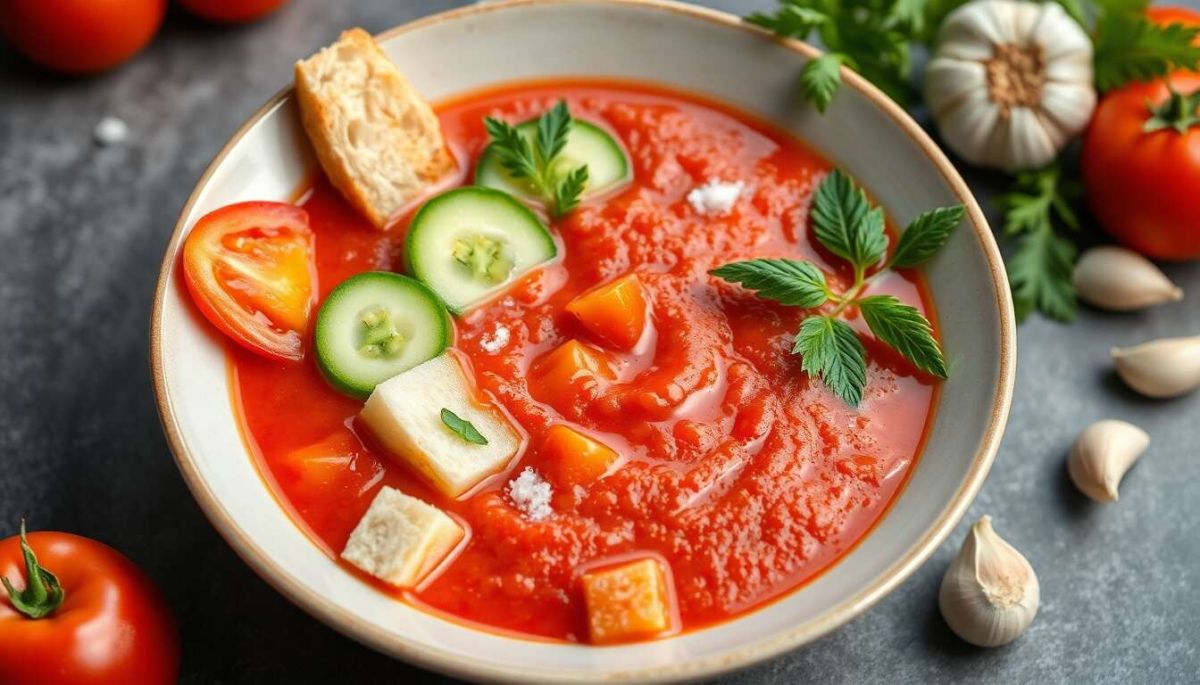 Une recette de gaspacho tomate concombre, fraîcheur garantie