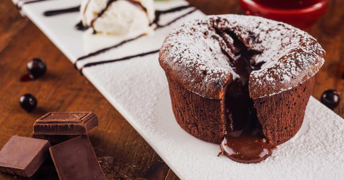 Un mi-cuit au chocolat fondant en 12 minutes