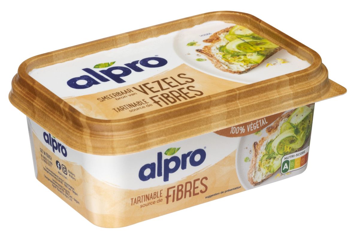 Alpro à tartiner aux fibres : un délice végétal et écoresponsable