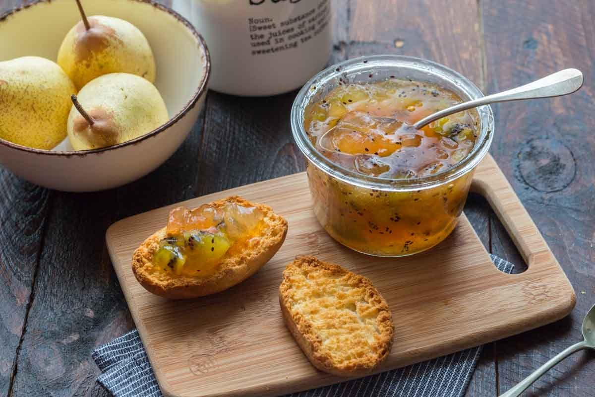 Confiture de poires et kiwi