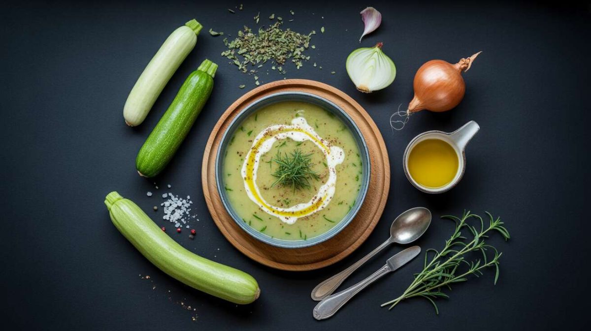 Révélez les secrets d'un velouté de courgette exquis avec cette herbe étonnante