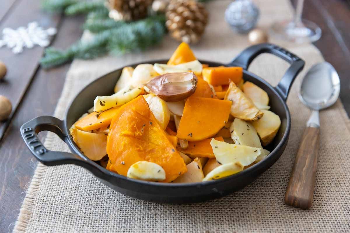 Des légumes d'automne rôtis au four pour un festin coloré