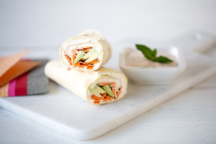 Wraps végétariens : une fraîcheur estivale