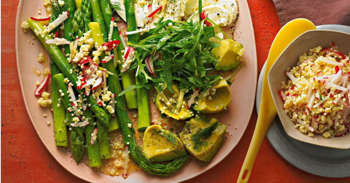 Salade composée au millet et légumes