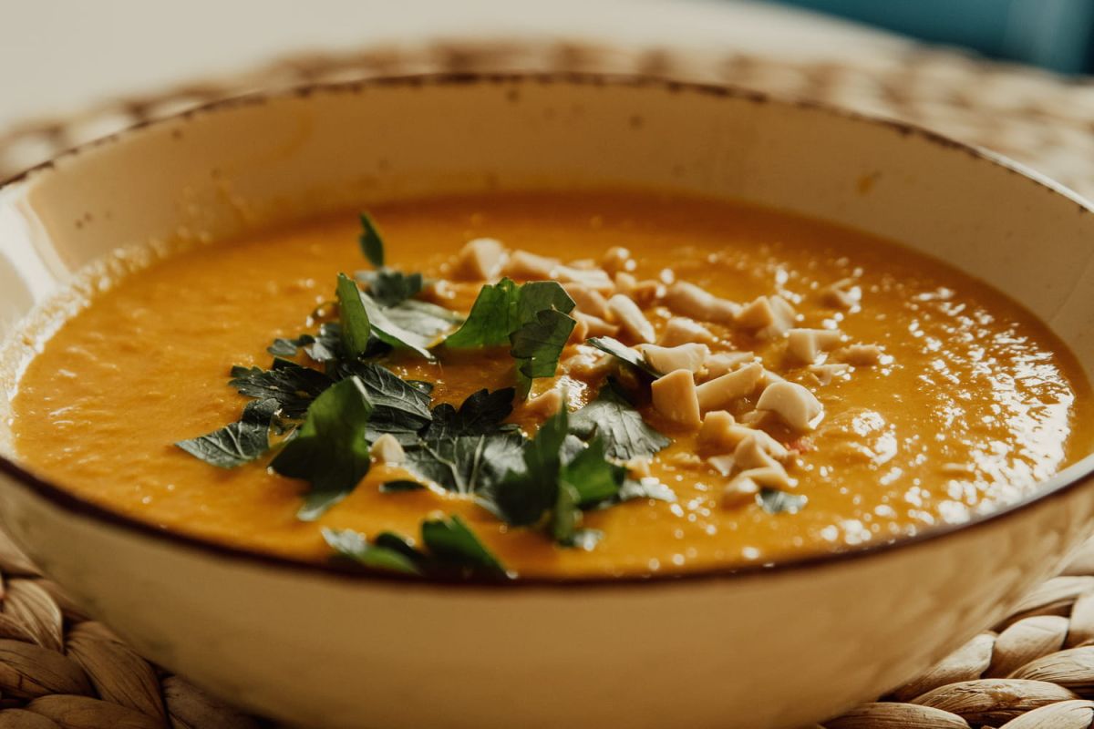 Une entrée festive : le velouté de potimarron de Cyril Lignac