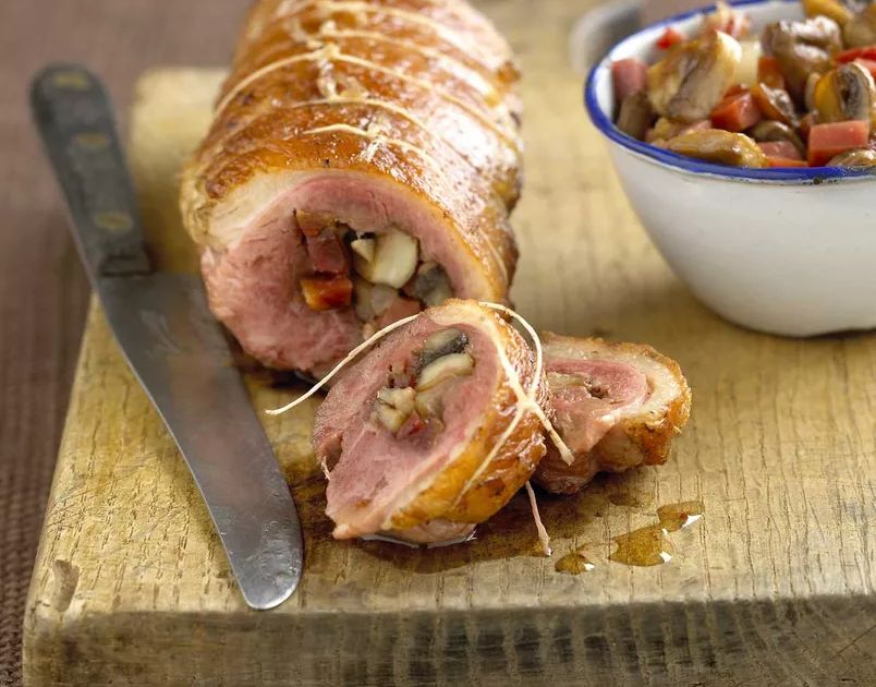 Un magret farci au jambon et champignons pour un dimanche savoureux