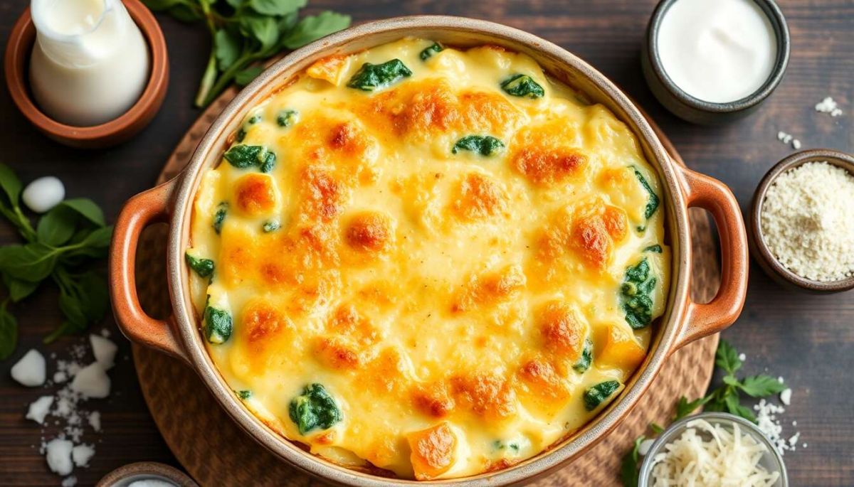 Le gruyère s’invite au gratin d’épinards : une recette à essayer absolument