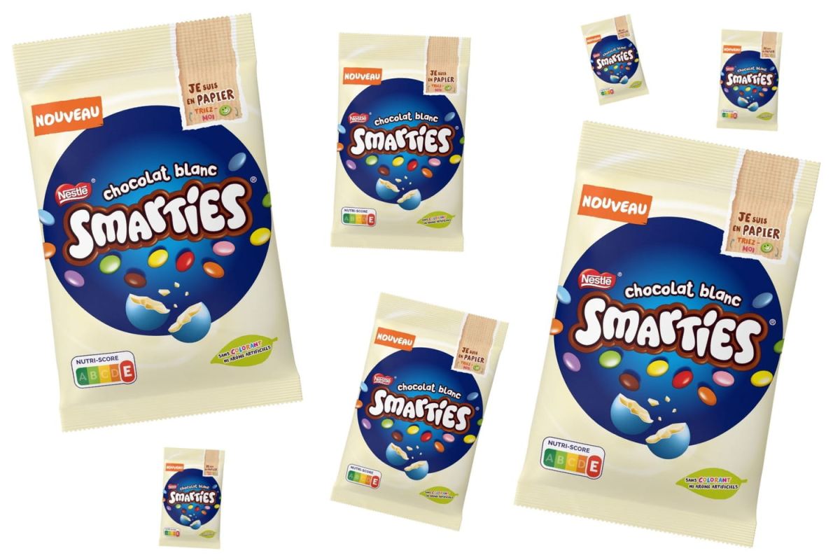 Les smarties au chocolat blanc débarquent en France