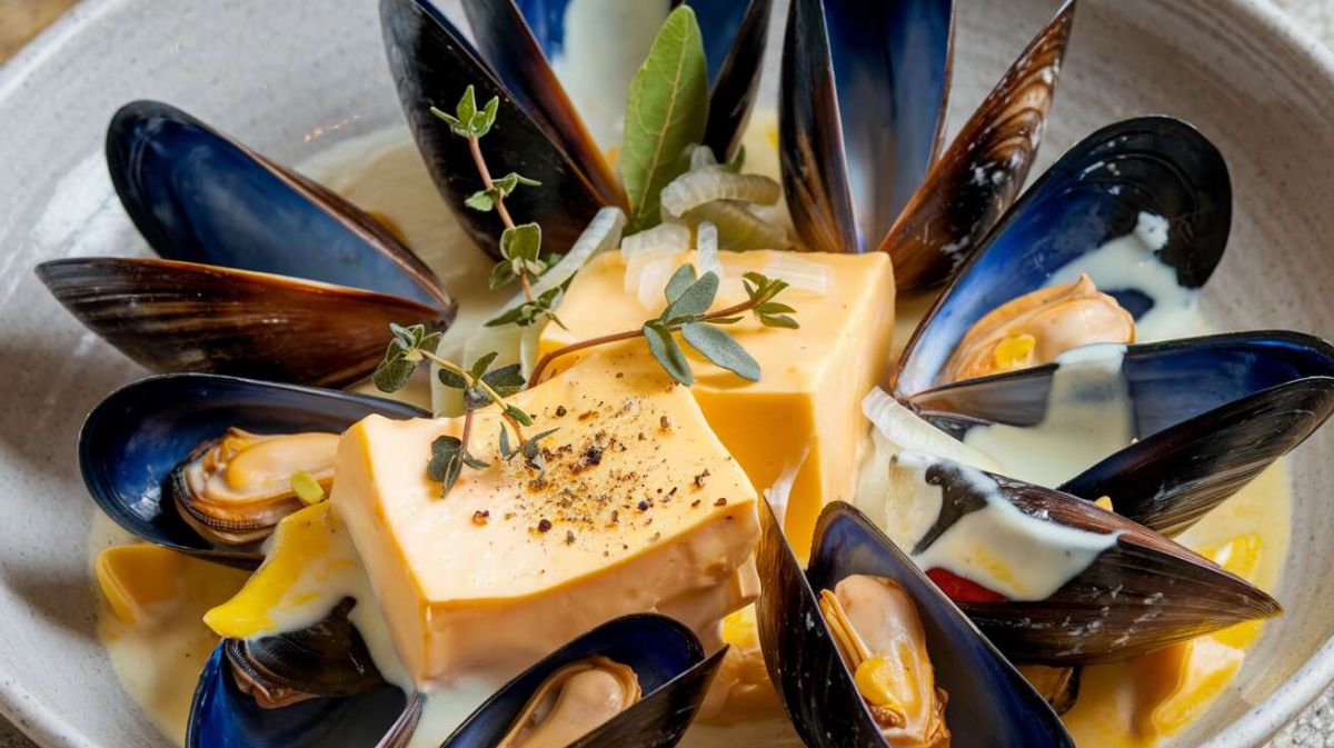 Découvrez les moules au maroilles, un plat savoureux et chaleureux