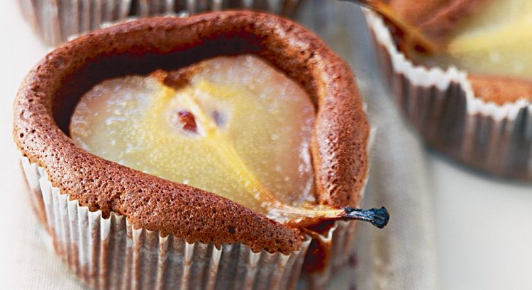 Petit fondant au chocolat et à la poire