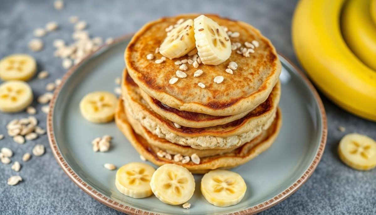 Pancakes à la banane et flocons d’avoine sans gluten