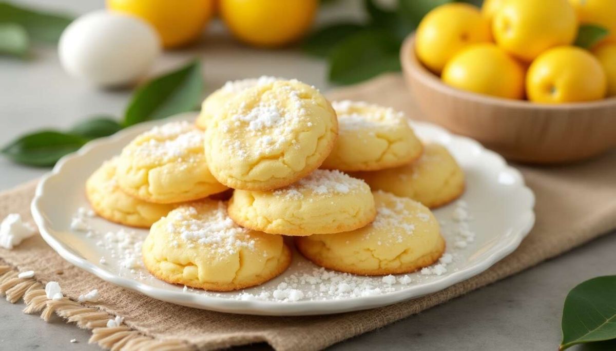 Des cookies au citron qui vont vous faire fondre
