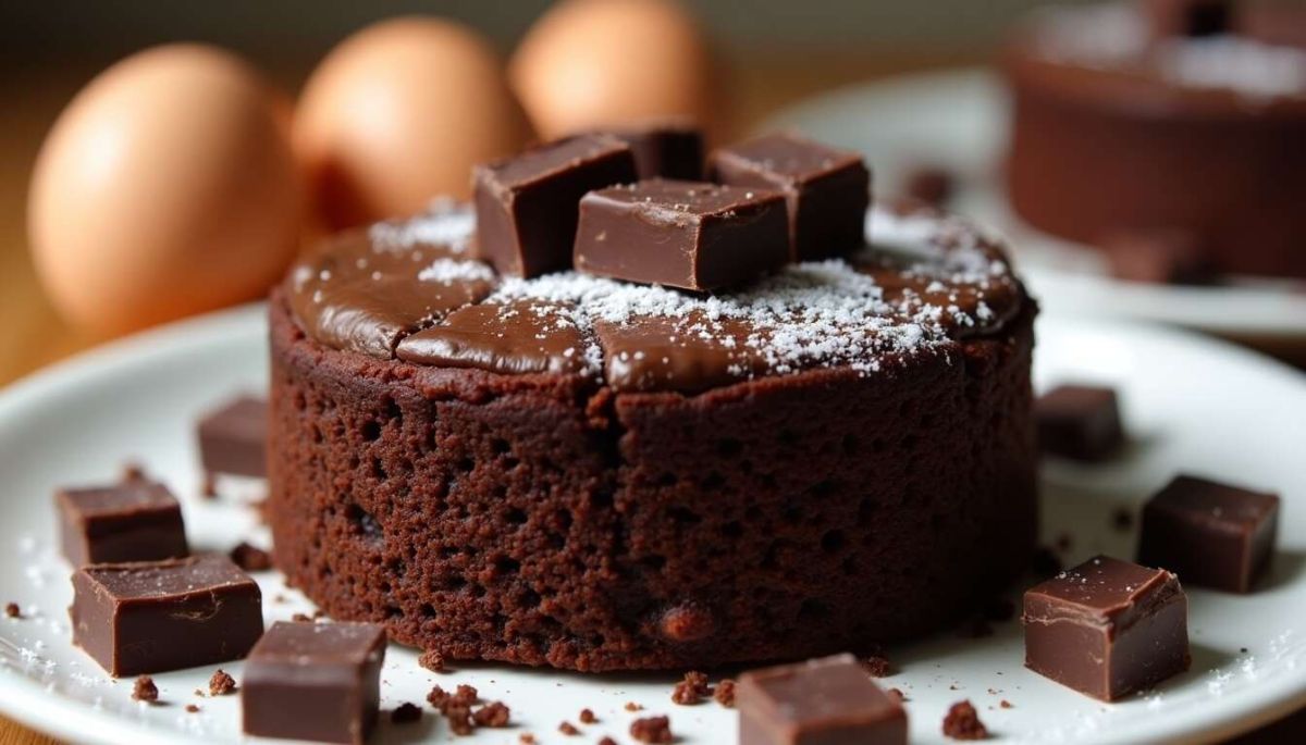un gâteau au chocolat en 10 minutes : seulement 2 ingrédients !