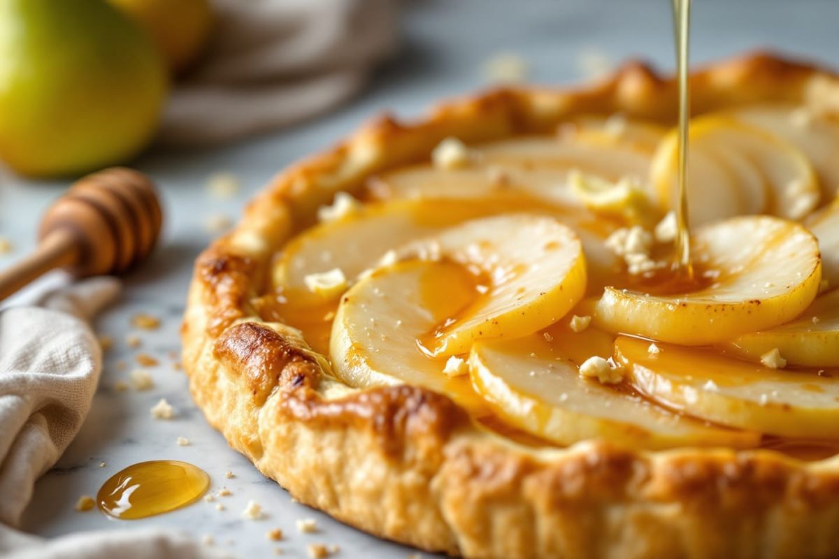 Tarte fine poires et miel : le dessert simple qui émerveille