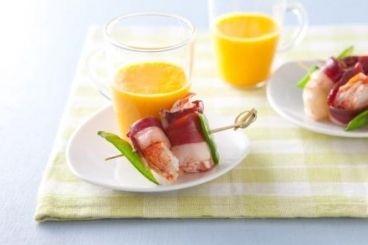 une expérience gustative inoubliable : brochettes de homard et magret de canard fumé