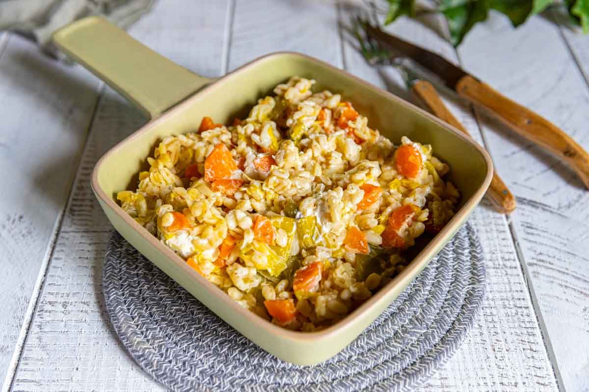 Une cocotte de blé savoureuse aux légumes avec Cookeo