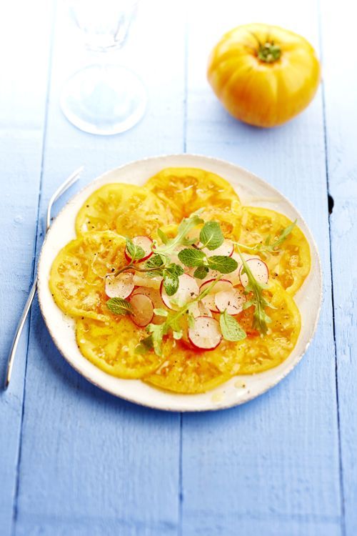 Savourez l'été avec un carpaccio de tomates ananas revisité