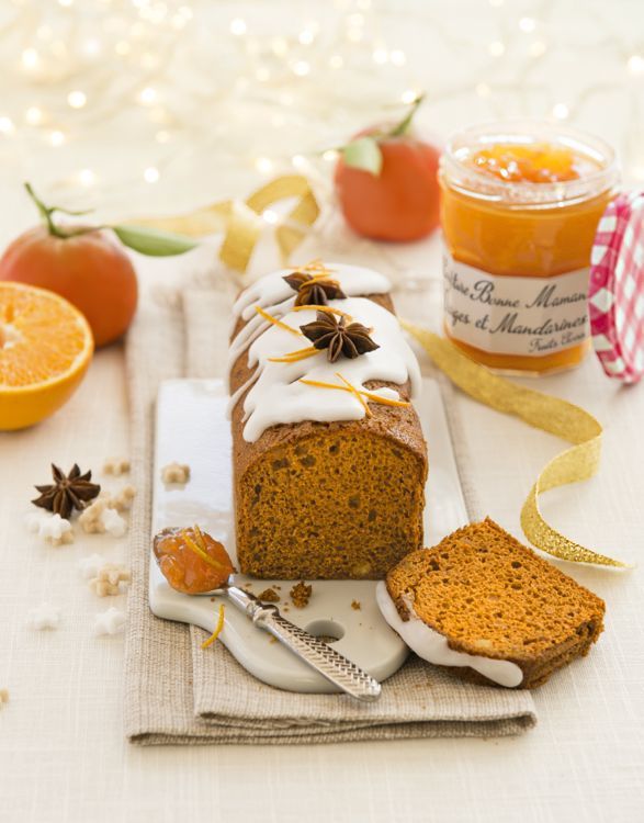 Pain d’épices à la confiture d'oranges et mandarines Bonne Maman