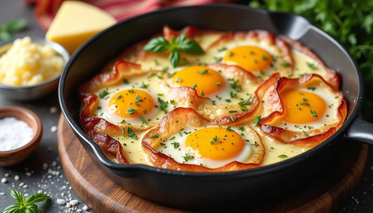 Des œufs cocotte aux lardons : un délice réconfortant à préparer